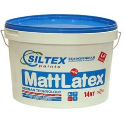 Краска латексная матовая Mattlatex Siltex 14кг - фото 5064