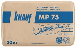 Штукатурка гипсовая Knauf МП-75 машинная 30 кг 2730 - фото 5536