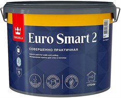 КРАСКА ИНТЕРЬЕРНАЯ TIKKURILA EURO SMART 2 ГЛУБОКО-МАТОВАЯ 9 Л - фото 6022