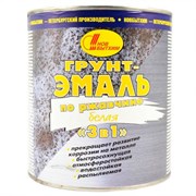 Грунт-Эмаль по ржавчине 3 в 1 Новбытхим белая, 3л 2881